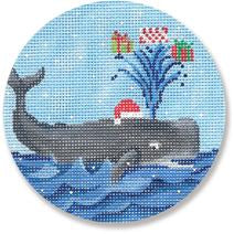 Whale With Presents Ornament