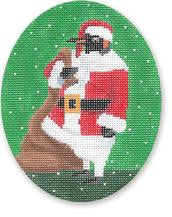 Penguin Santa Ornament