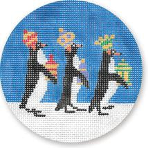 We Three Penguin Kings Ornament