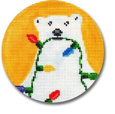 Polar Bear With Lights Ornament