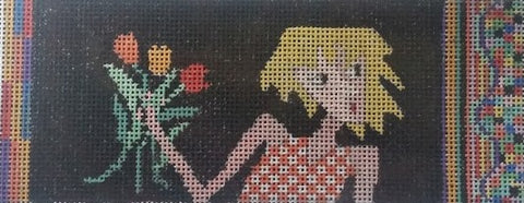 Tulip Girl Checkbook Cover