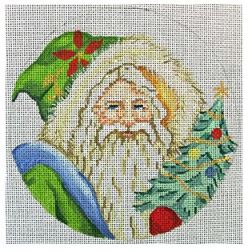 Hooded Santa With Tree Ornament