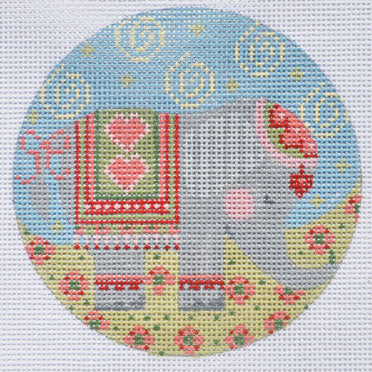 Gray Round Elephant