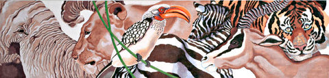 Wild Animals Table Runner