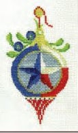 Victorian Round Lonestar Ornament