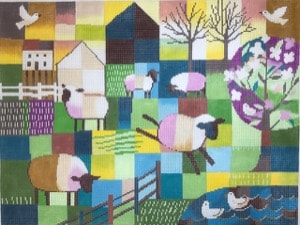 Frolicking Sheep