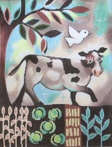 Cow In The Garden