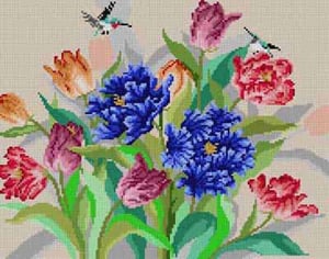 Tulips & Hummingbirds