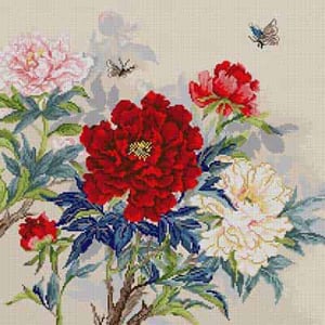 Peonies & Butterflies