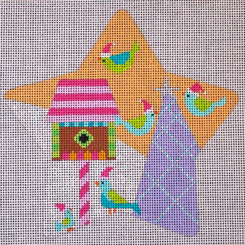 Santa Birds Star