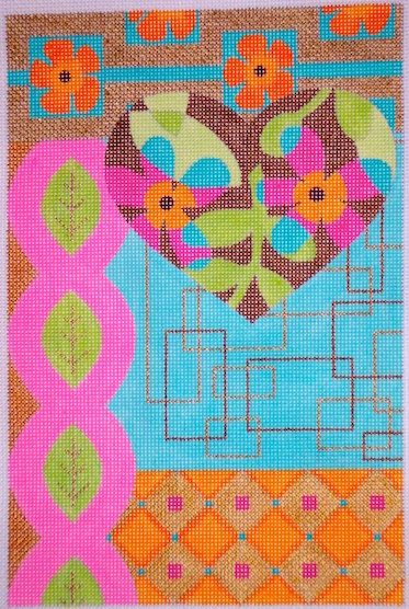 Heart Blooms Mod Collage