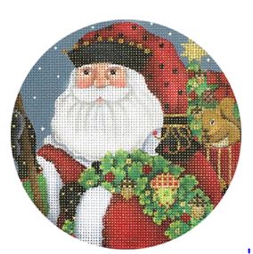 Acorn Santa Ornament