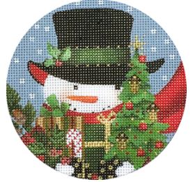 Acorn Snowman Ornament