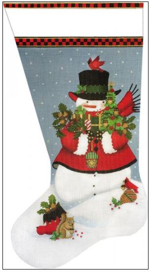 Acorn Snowman Sock