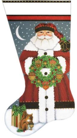 Acorn Santa Sock