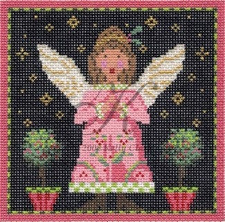 Pink Topiary Angel - 18ct