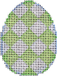 Lime Harlequin Mini Egg