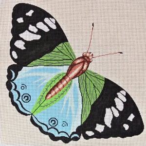 Moth Blue and Green