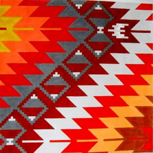 Kilim with Turkish symbol