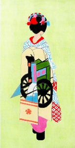 Geisha - Lime Background