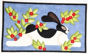 Regal Rabbit - Blue Background