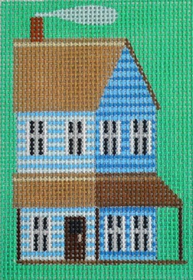 Blue Prairie House Key Fob