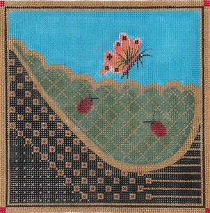 Triptych Butterfly & 2 Beetles