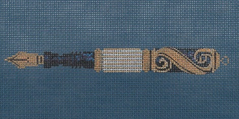 Mother -Of- Pearl Pen On Blue