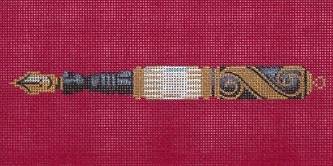 Mother -Of- Pearl Pen On Red
