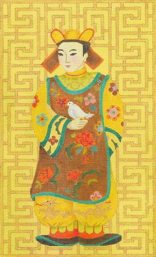 Chinese Man With Bird