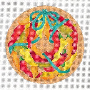 Christmas Peppers Ornament