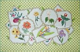 Twig Frame Floral Rug
