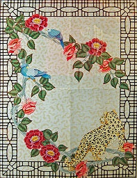 Leopard / Floral Rug