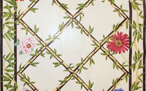 Floral / Bamboo Rug