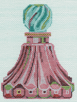 Pink Fluted Perfume Bottle
