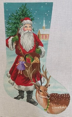Old World Santa Stocking