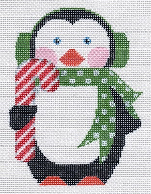 Penguin with Candy Cane 
