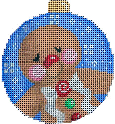 Gingerbread Boy / Dots Ball Ornament