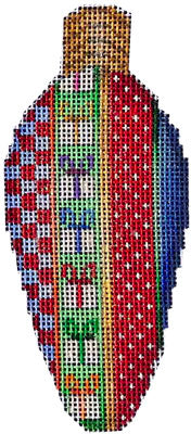 Presents Dots Stripes Light Bulb