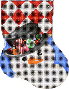 Top Hat Snowman Mini Stocking