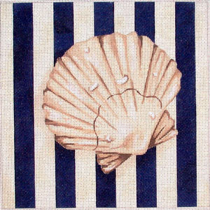 Scallop Shell Square / Stripes