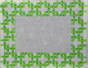 Lattice Frame Green / White