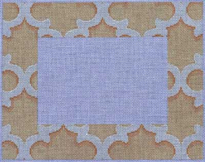 White / Cream Quatrefoil Frame