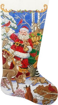 Santa's Animal Gathering Stocking