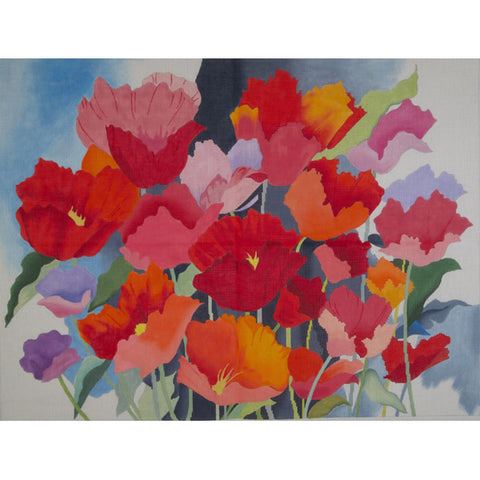Large Watercolor Poppies