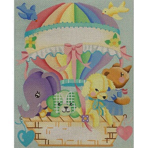 Hot Air Balloon Birth Announcement