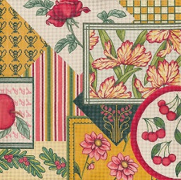 Fabric Sample - Red / Yellow / Green