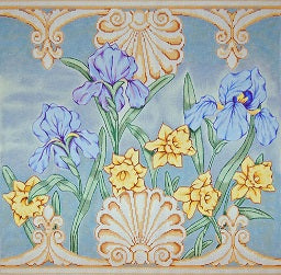 Shell Garden / Iris And Jonquils