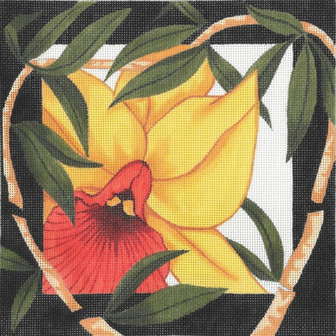 Orchid / Bamboo Border