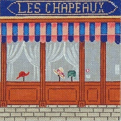 French Scenes - Hat Store Front